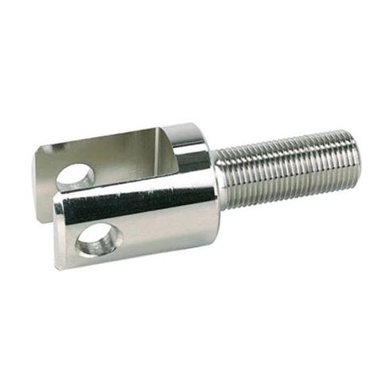 Sprint and Midget Racing Parts, 1/2 Inch Titanium Birdcage Clevis