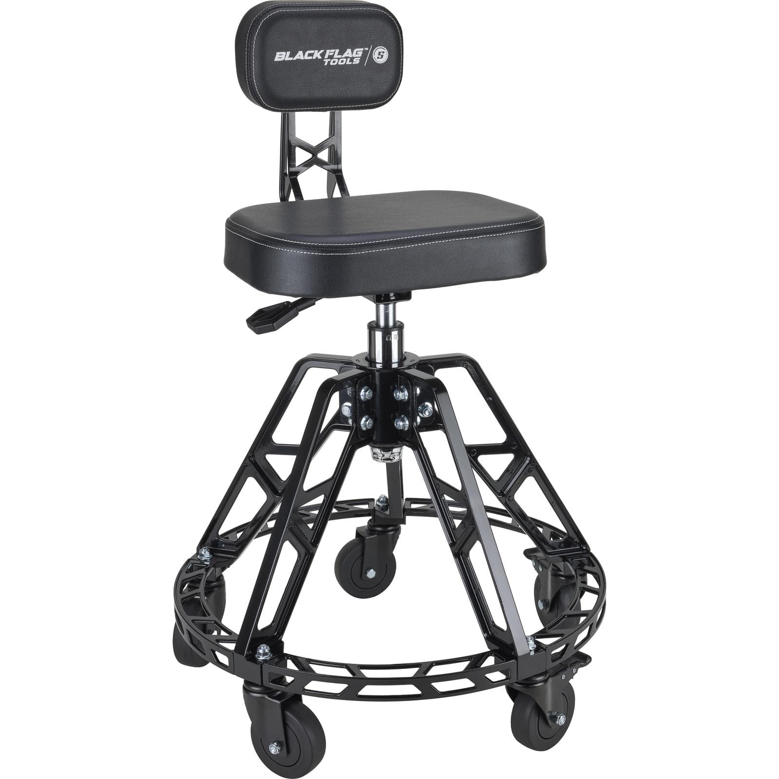 Black Flag™ Adjustable Height High Back Rolling Shop Chair
