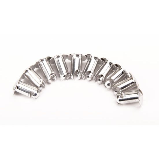 Aluminum Oval Head Quarter-Turn 5/16 In Fasteners,.500 In,10 Pack