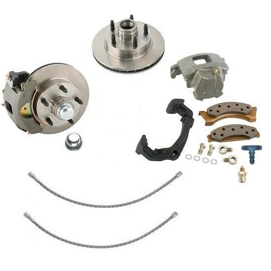 Track-T Front Disc Brake Kit, Speedway Chevy Spindle, 5x4.5" BP
