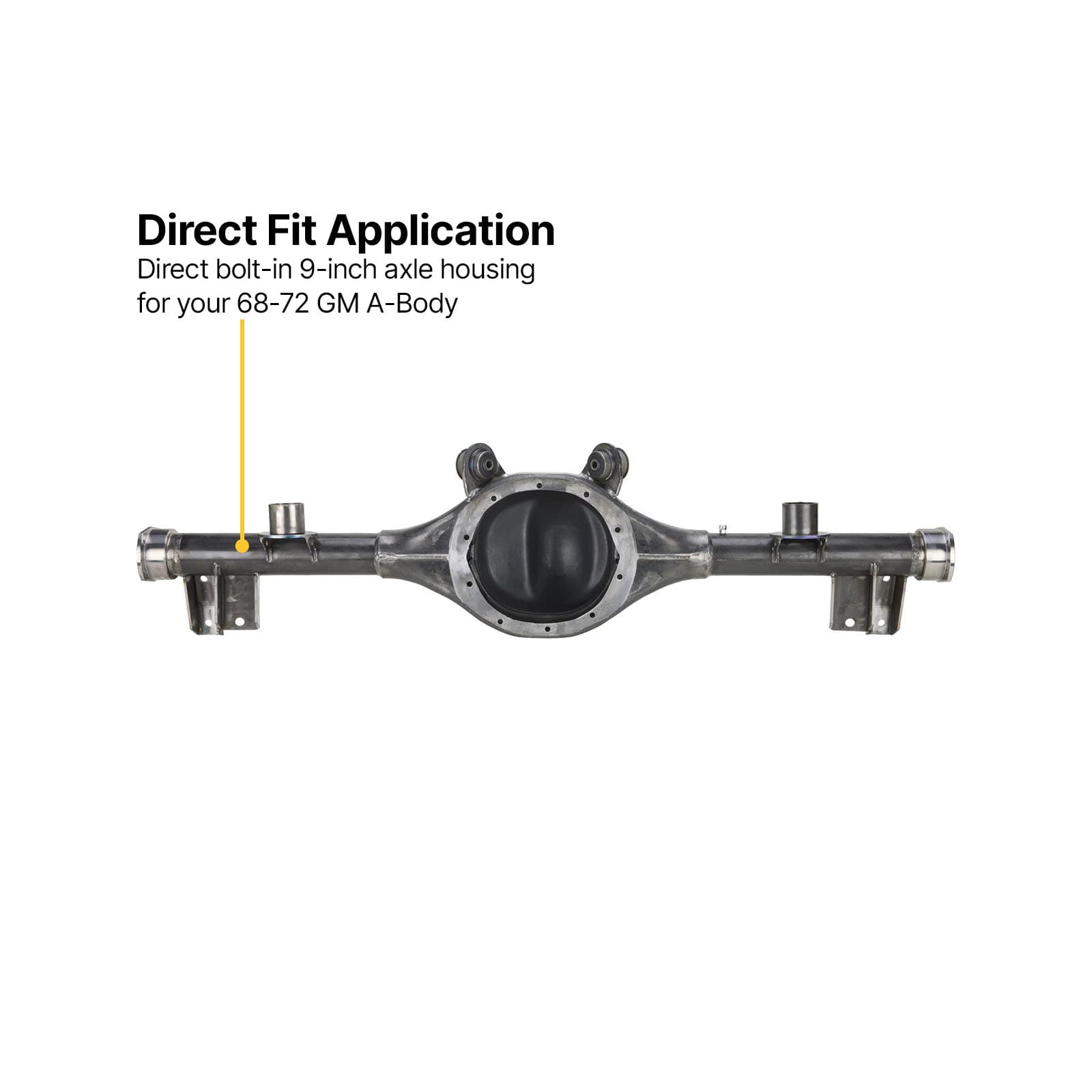 1968-72 GM A-Body Ford 9 Inch Bolt-In Rear End Swap Kit, Bare
