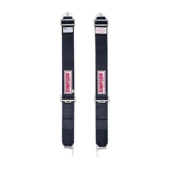 Simpson 30010BK Racing Black HANS Device Shoulder Harness