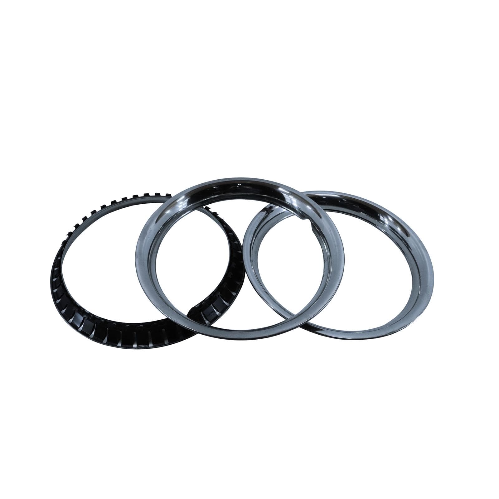 Stainless Steel Beauty Ring for 15 Inch Rally Wheel, 2 Inch Wide-SET OF 3