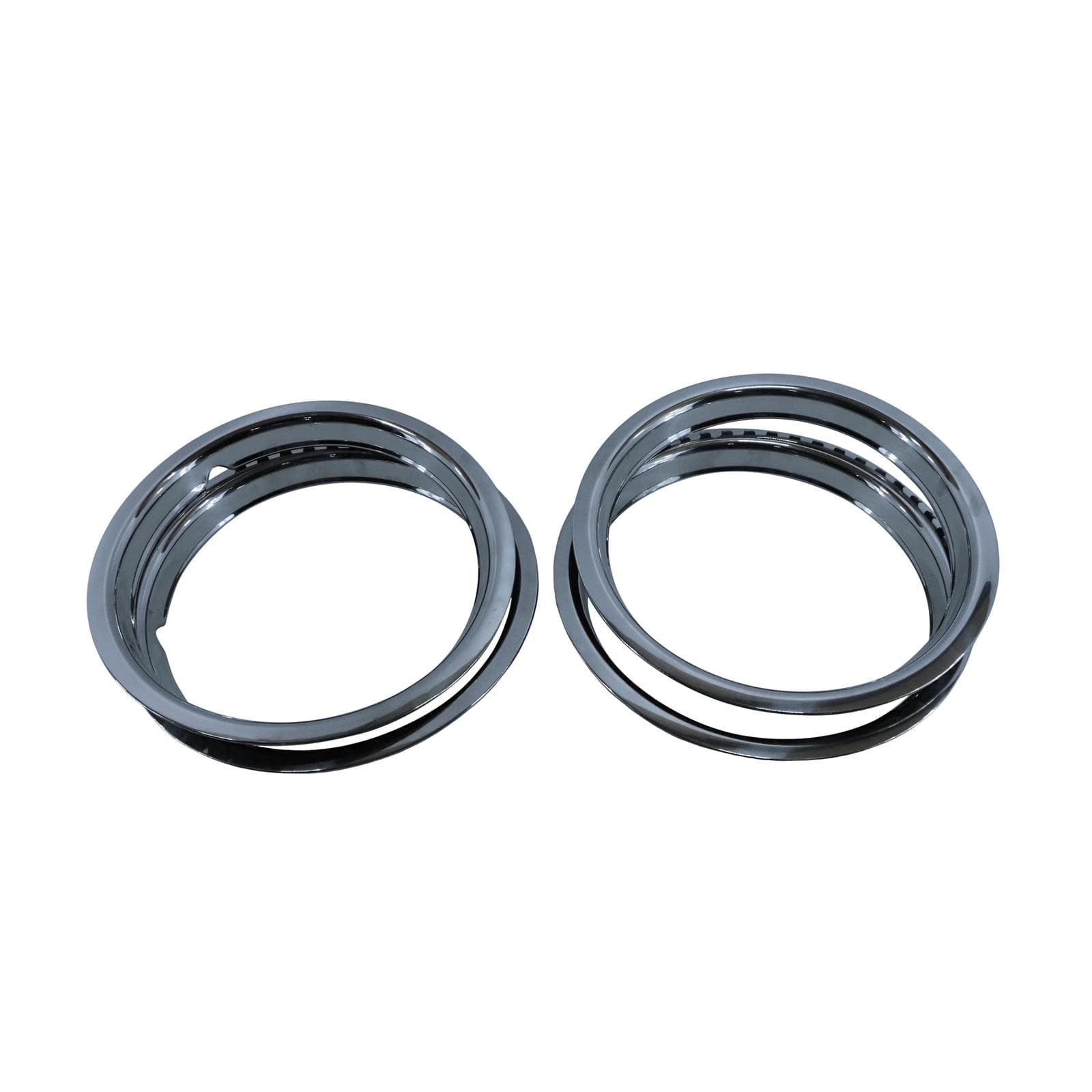 OER TK3015 15 Inch Stainless Steel Round Lip Trim Rings-SET OF 4
