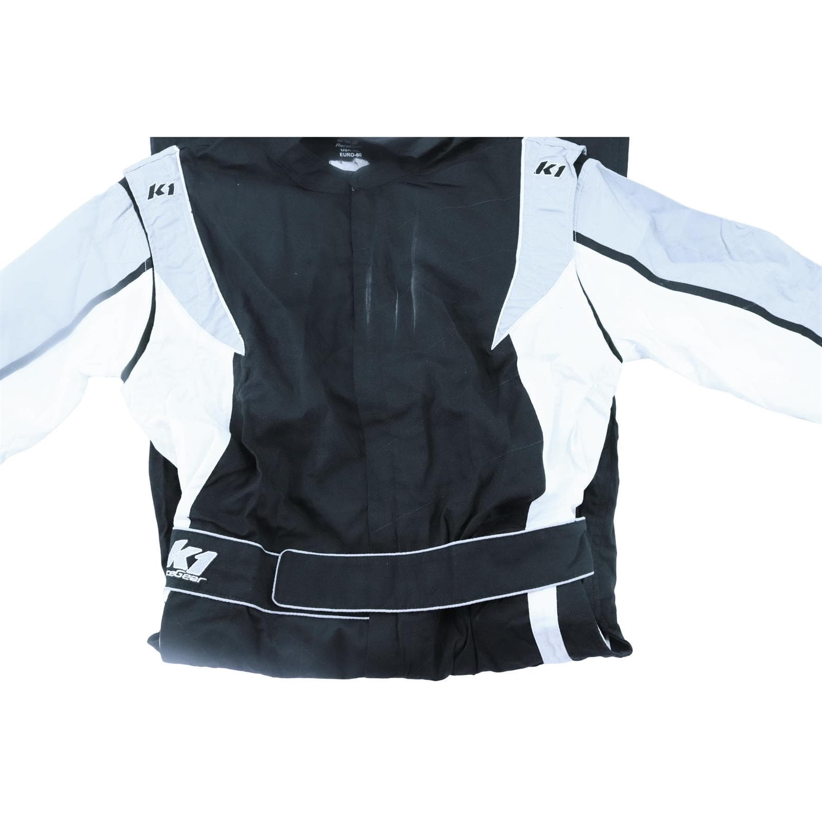 K1 RaceGear 20-VIC-N-XL Victory Suit, Black, Grey, XL