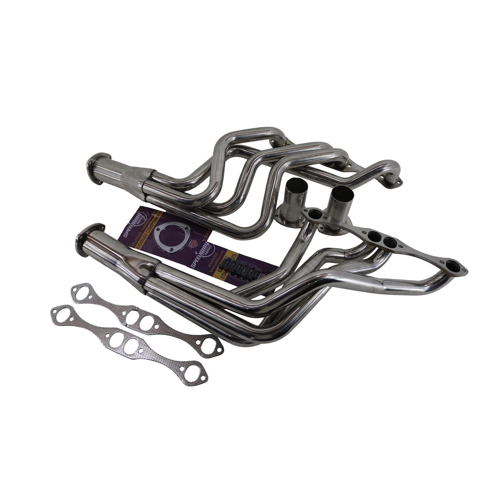 1965-1989 SB Chevy Fullsize Car Long Tube Headers, Stainless Steel