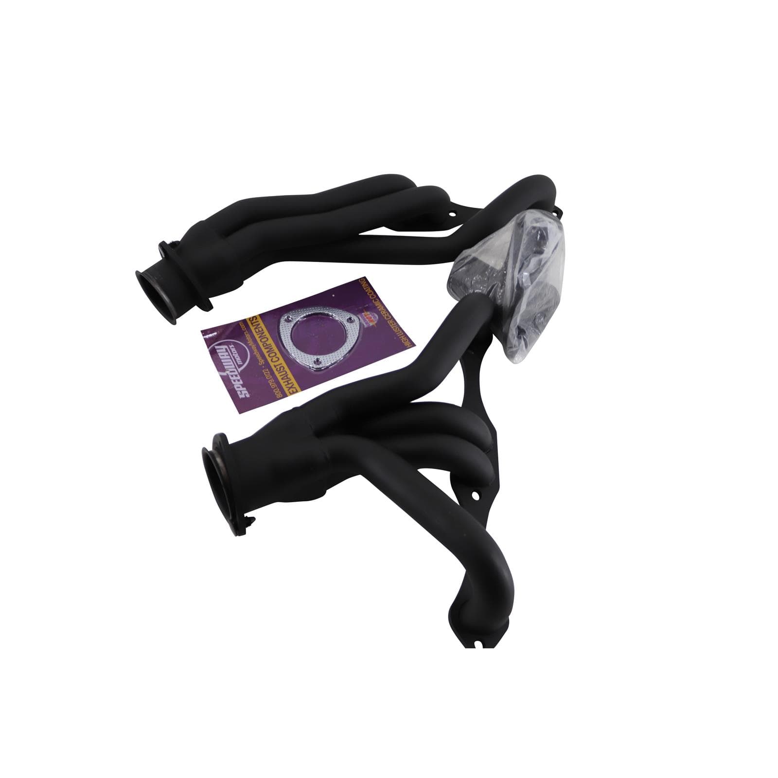 1969-87 GM A/F/G Body SBC Shorty Headers, Manual Trans, Black