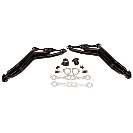 Small Block Chevy 1935-48 Fat Fenderwell Headers, Raw Finish