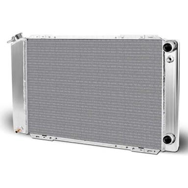 AFCO 80109NLS Fox Body Mustang Aluminum Double Pass Radiator, Chevy LSX