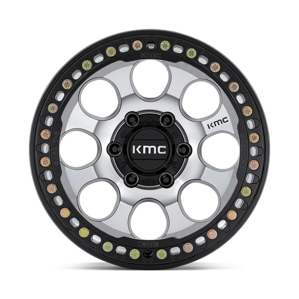 KMC KM237DB17856300 KM237 Riot Beadlock Wheel 17X8.5 Machined/Blk