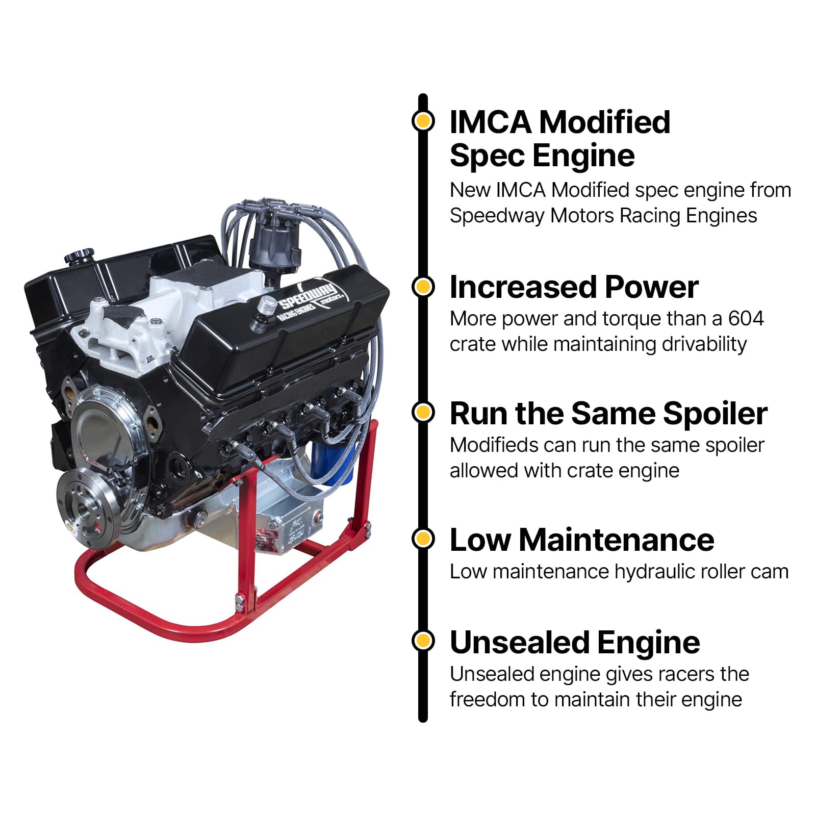 IMCA Modified Spec Racing Engine