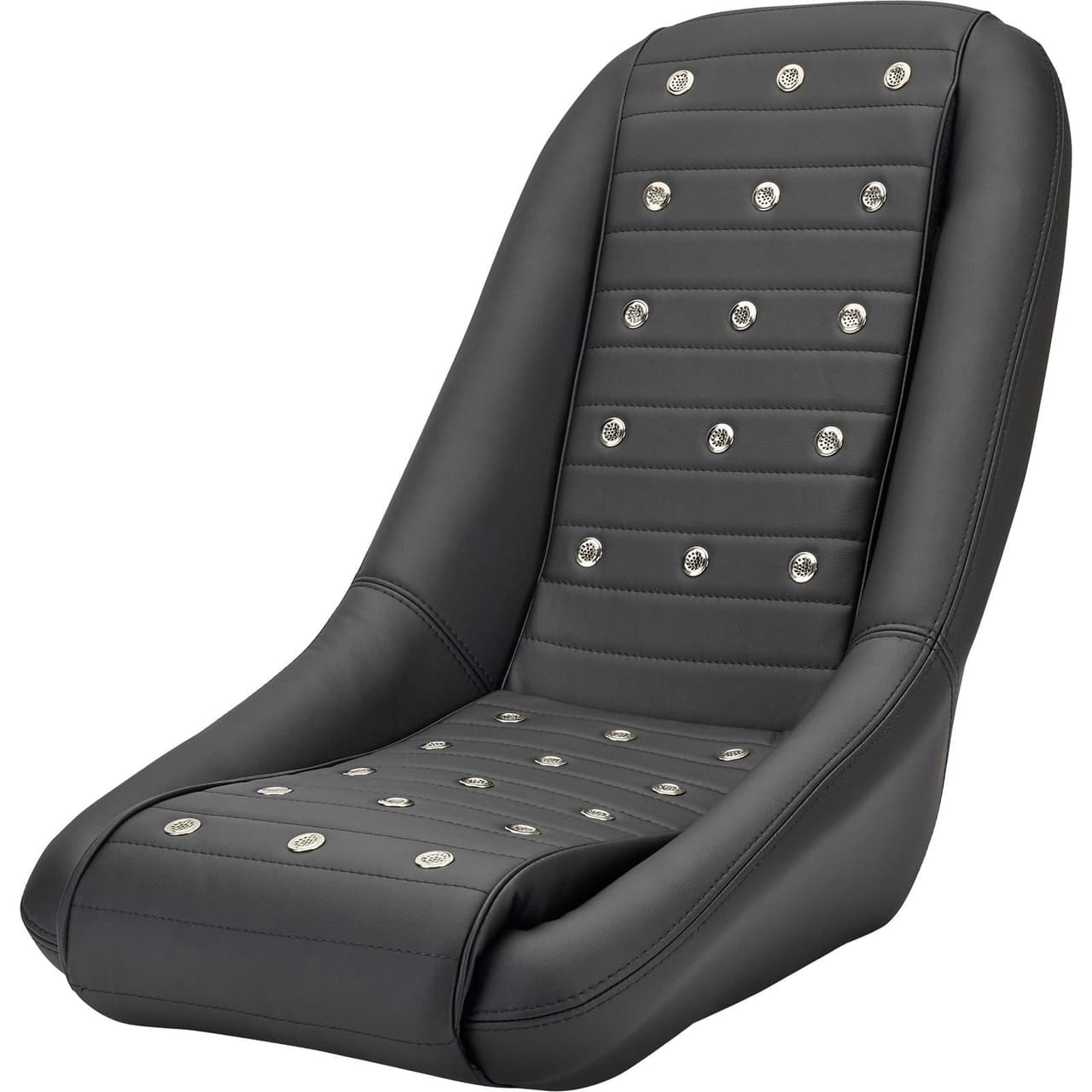 EMPI 62 2881 0 Low Back Roadster Style Seat W Polished Vent Grommets empi-62-2881-0-low-back-roadster-style-seat-w-polished-vent-grommets