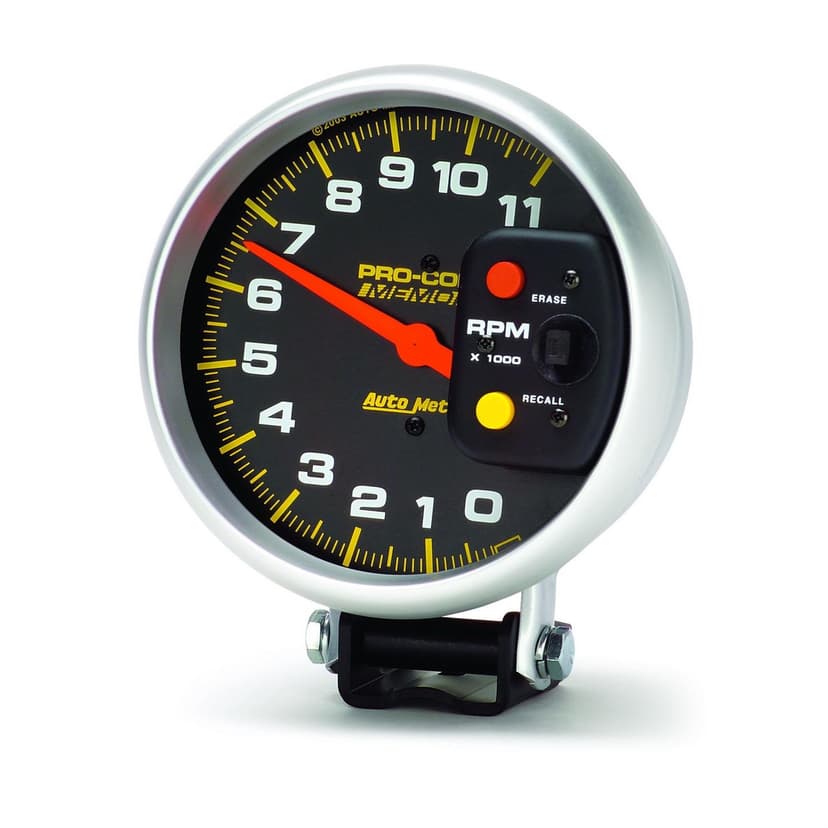 AutoMeter 6811 Pro-Comp Air-Core Pedestal Tachometer, 11k RPM, 5