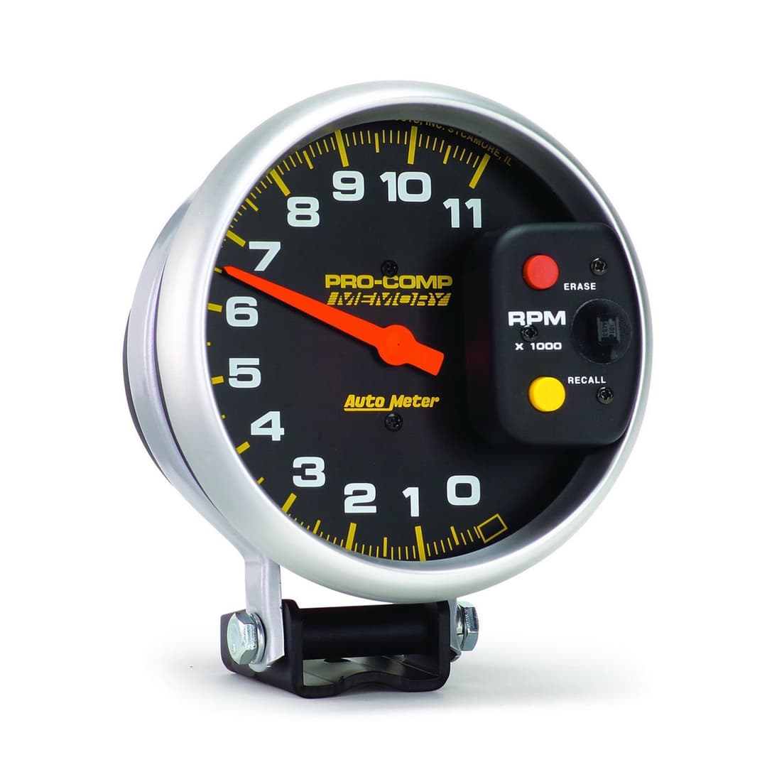 AutoMeter 6811 Pro-Comp Air-Core Pedestal Tachometer, 11k RPM, 5