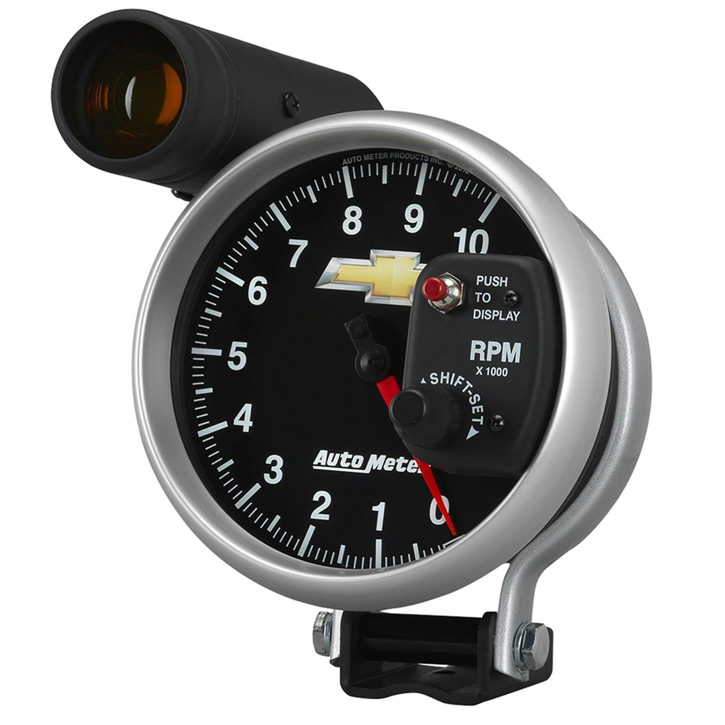 Auto Meter 5 In. Monster Carbon Fiber Tachometer W/Shift Lite By Auto