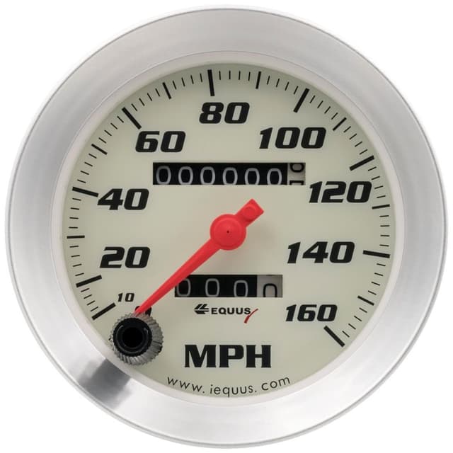 Equus E8500 8000 Series 5-Gauge Set, 3-3/8 Inch Mech. Speedometer
