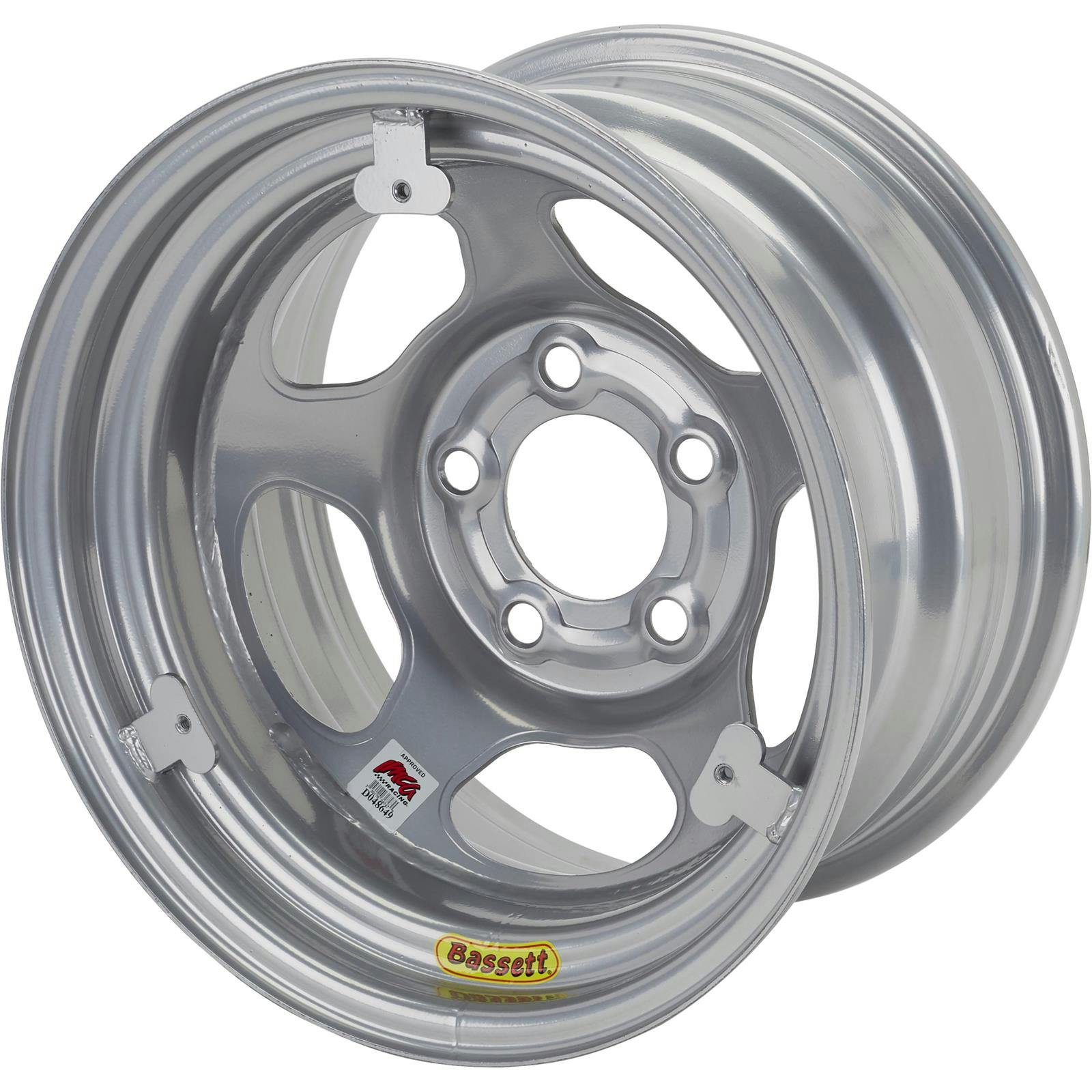 Bassett Inertia IMCA Certified 3 Tab 15x8 Wheel, 5x5 BP