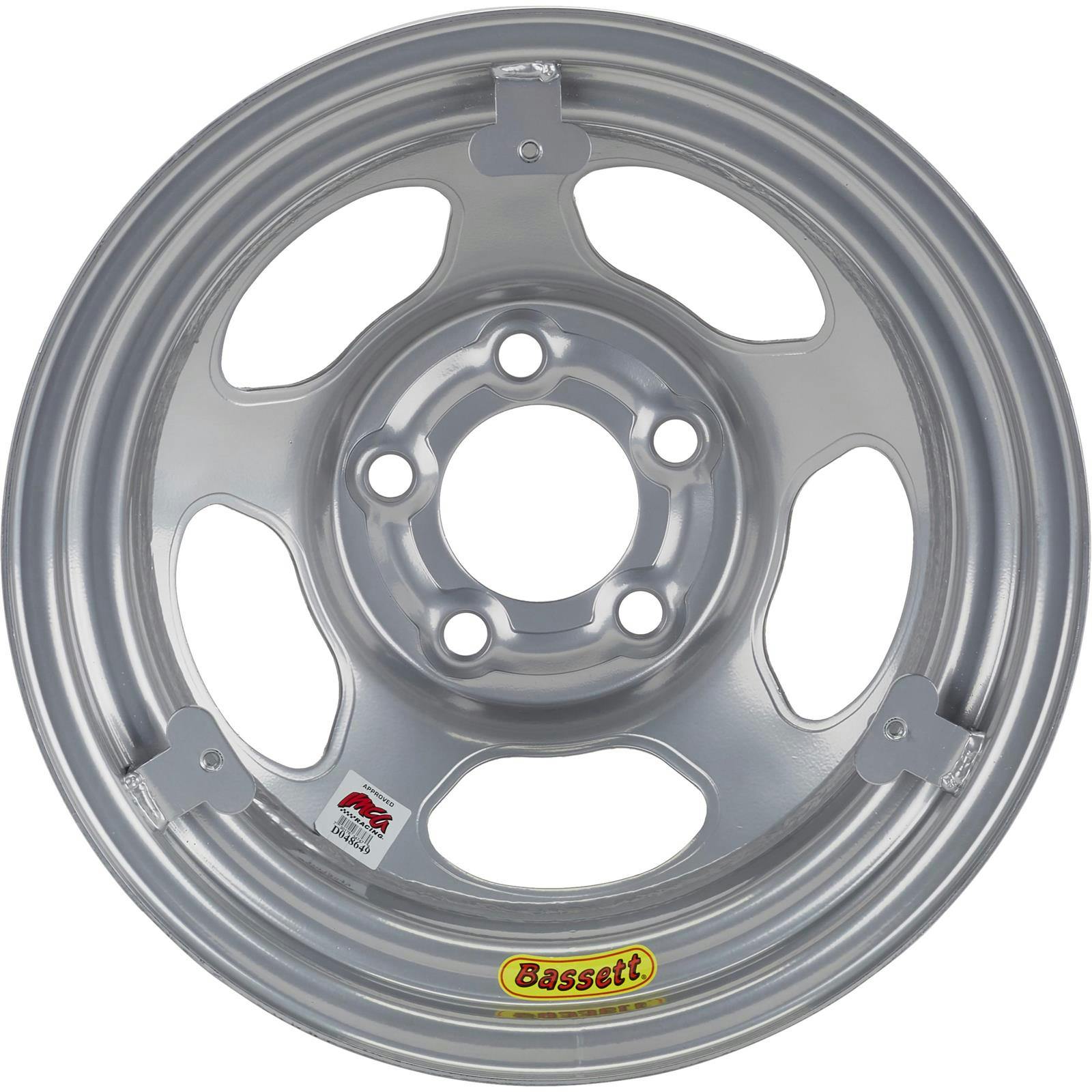 Bassett Inertia IMCA Certified 3 Tab 15x8 Wheel, 5x5 BP