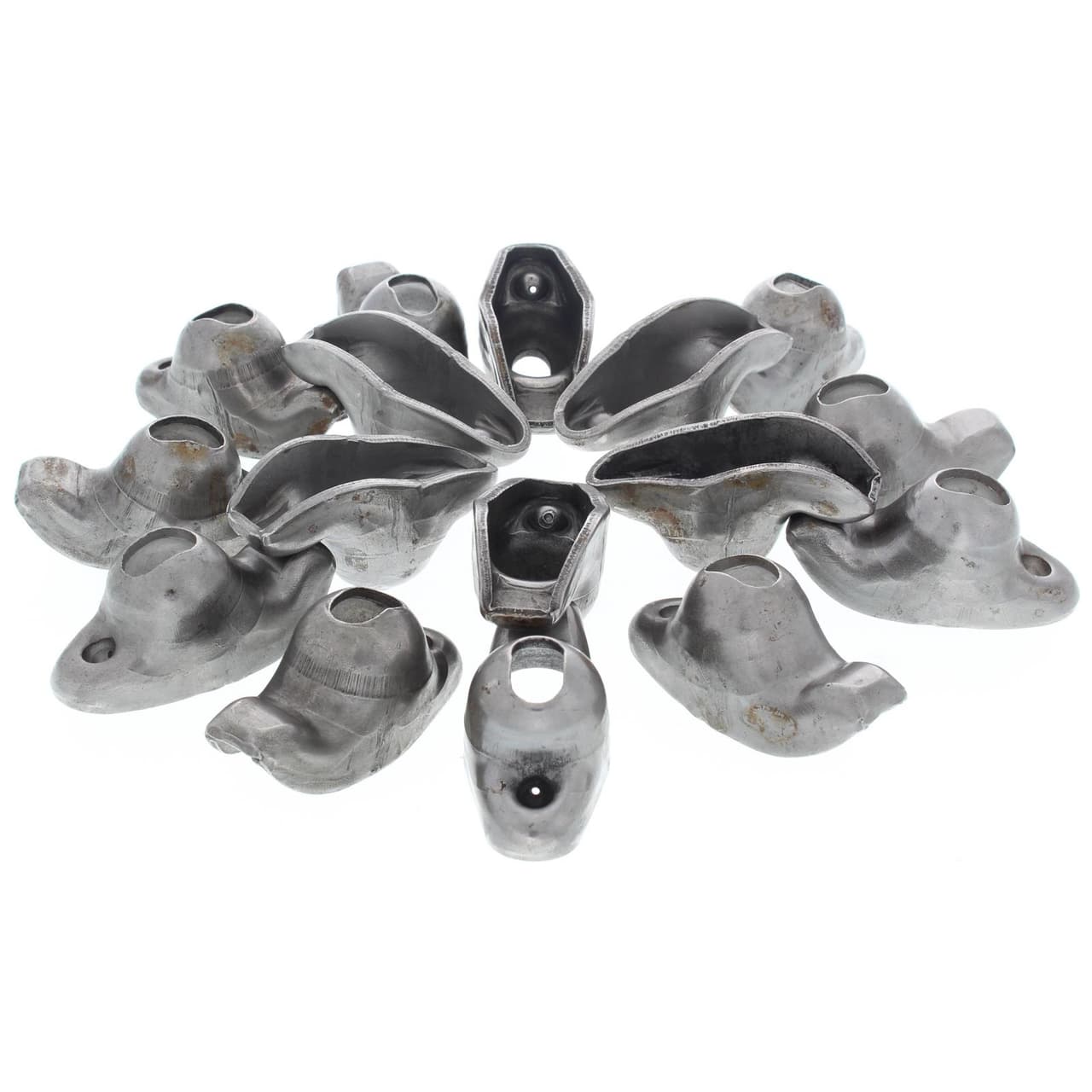 Extra Long Slot Small Block Chevy Steel Rocker Arms, 1.6:1