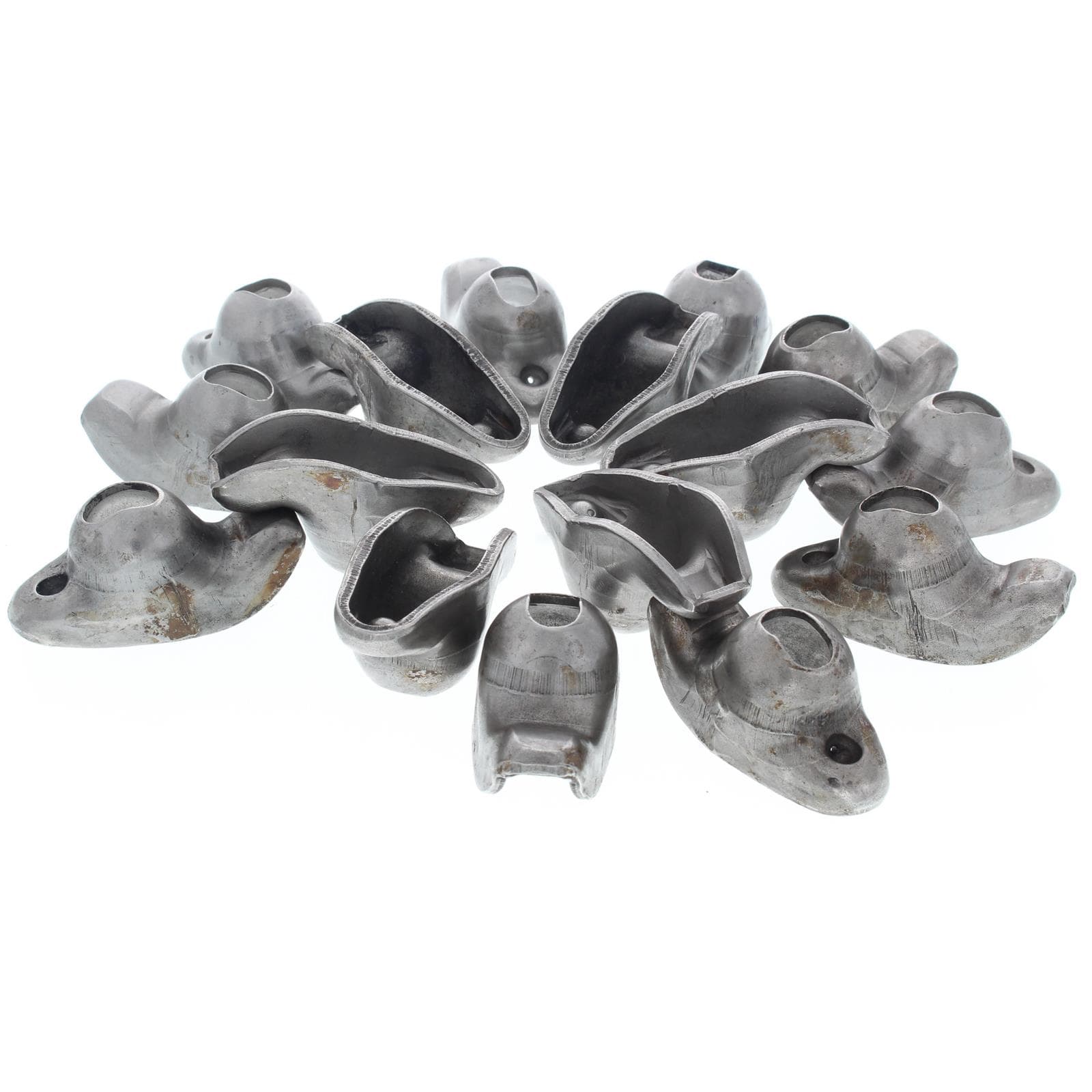 Extra Long Slot Small Block Chevy Steel Rocker Arms, 1.6:1