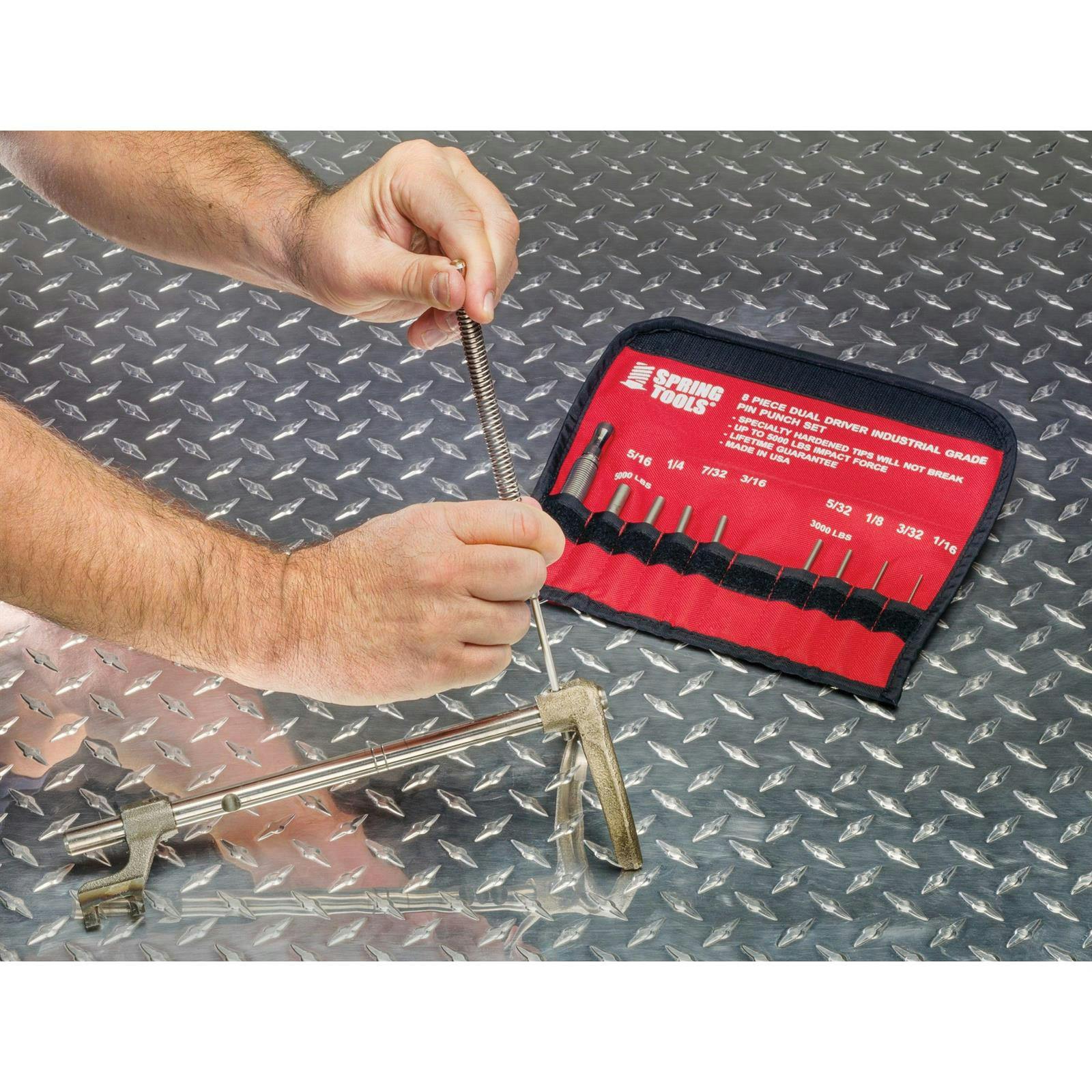 Spring Tools IPPS20 Industrial Pin Punch Set, Steel Tips