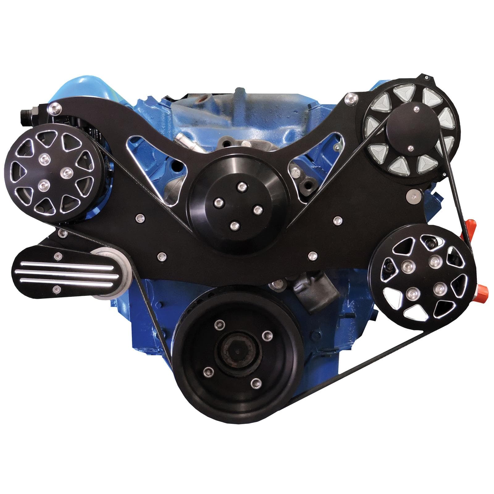 All American Billet FDS-351C-201 Serpentine Kit, Ford 351C, OP