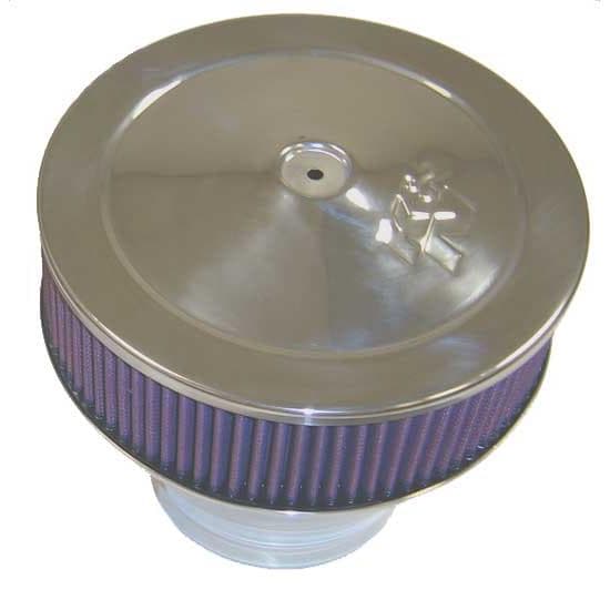 K&N 58-1190 Velocity Stack Air Filter Assembly, 2.875 Tall, Red, Round