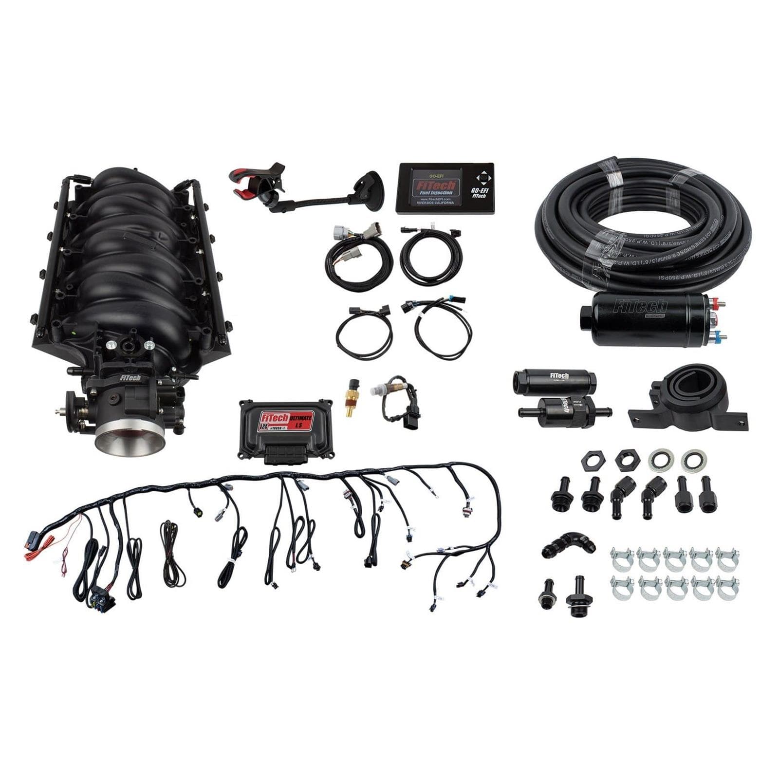 FiTech 71020 LS Torque Plus Intake Master Kit with Trans Control