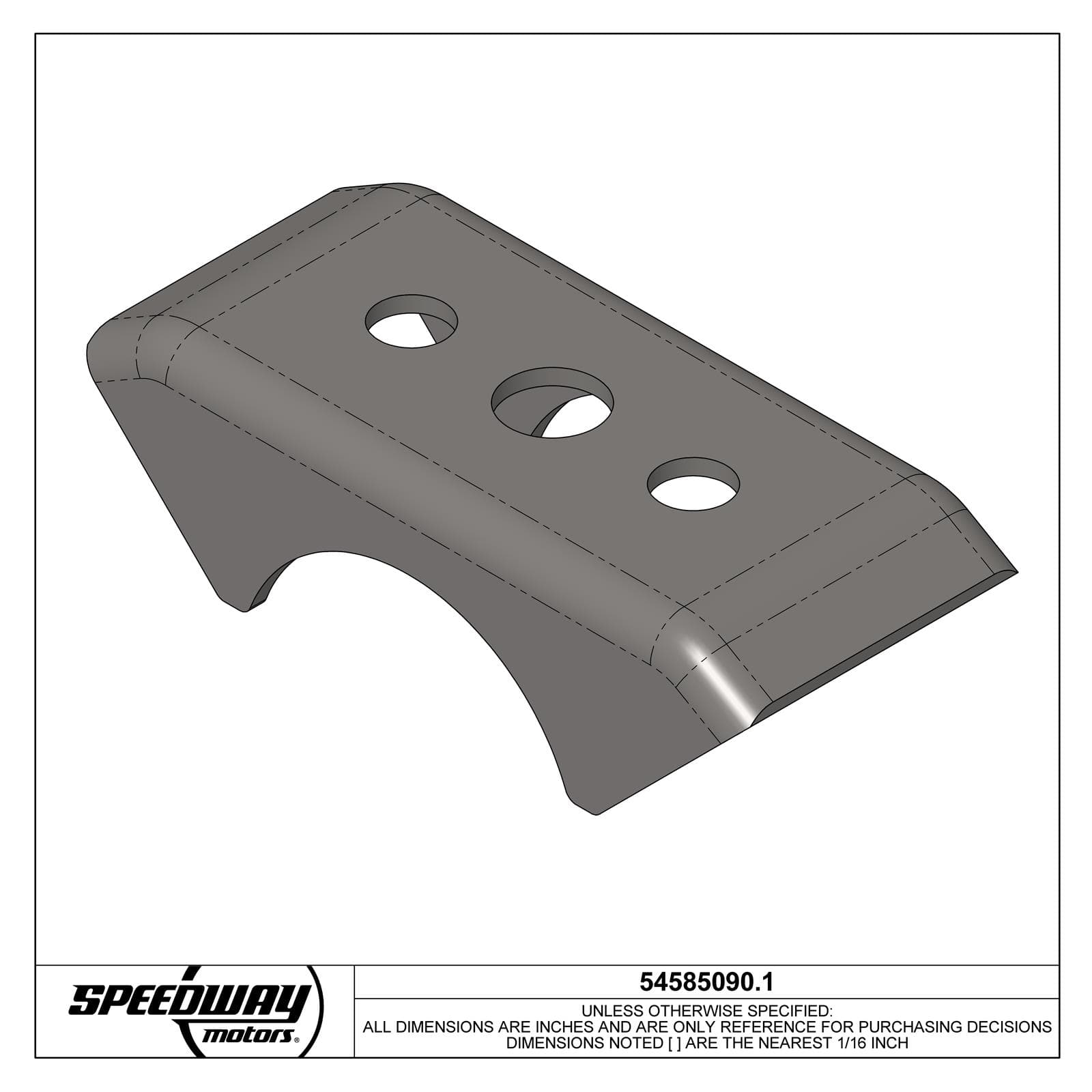 Weld On Leaf Spring Pad, Perch, 3 Inch Axle Tube, Pair