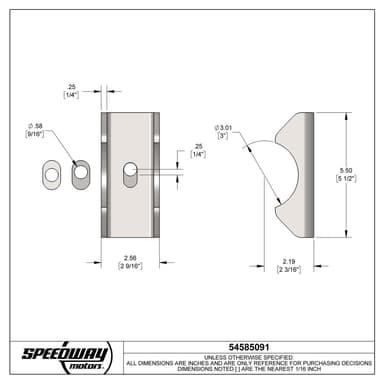 Weld On Adjustable Leaf Spring Pad, Perch, 3 Inch Axle Tube, Pair