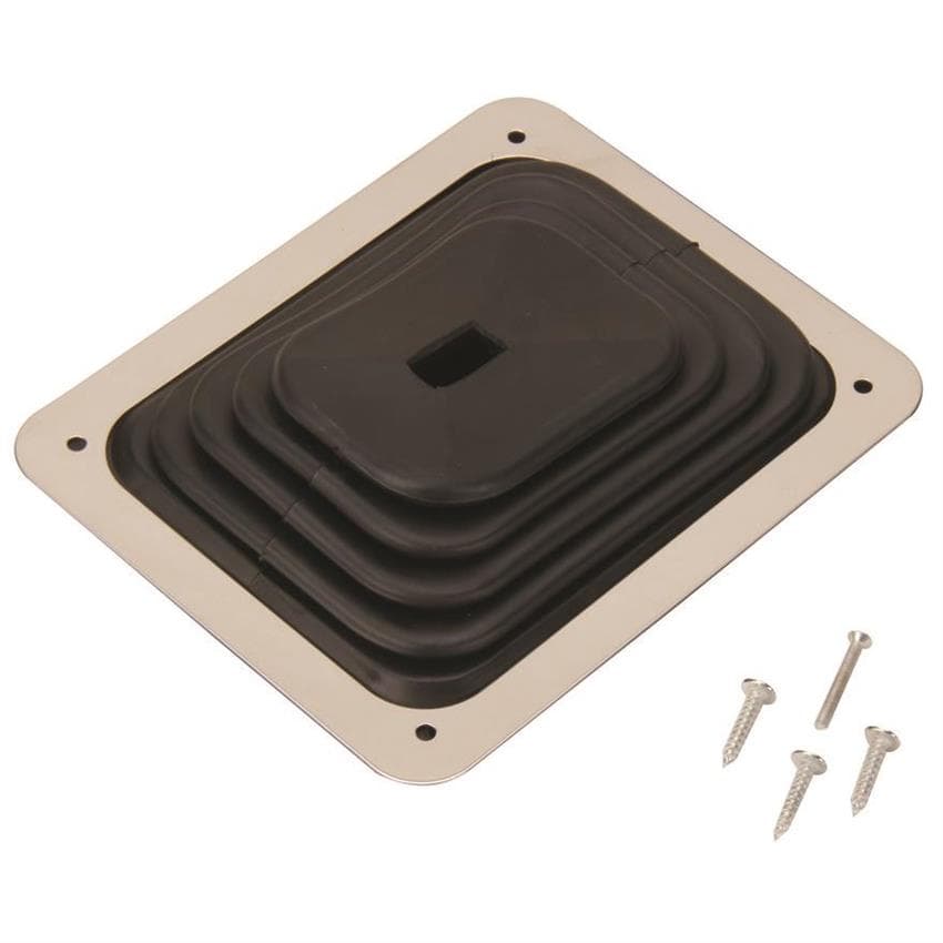 Large Rectangular Shifter Boot, 5.25 x 6.50 Inch Long, 3/4 Speed