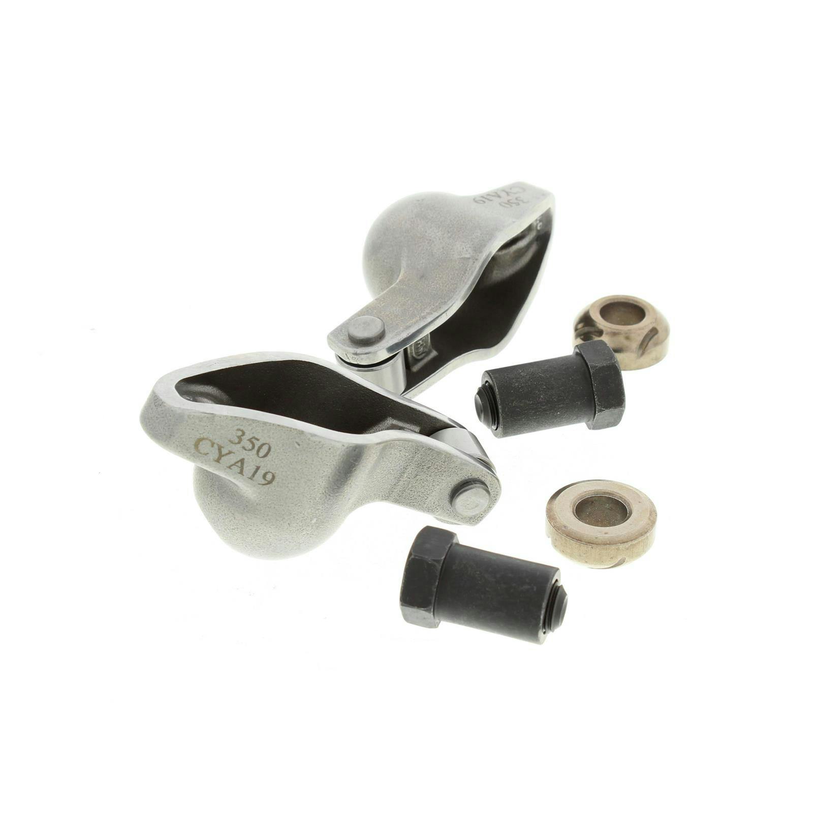 SBC Sportsman Steel Roller Tip Rocker Arms, Split Ratio, 3/8 Stud