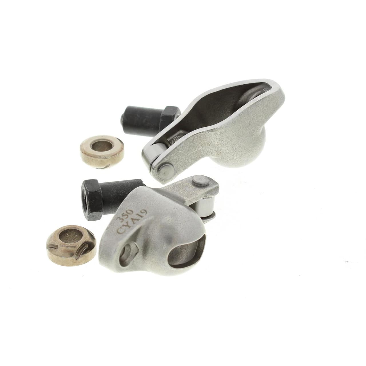 SBC Sportsman Steel Roller Tip Rocker Arms, Split Ratio, 3/8 Stud