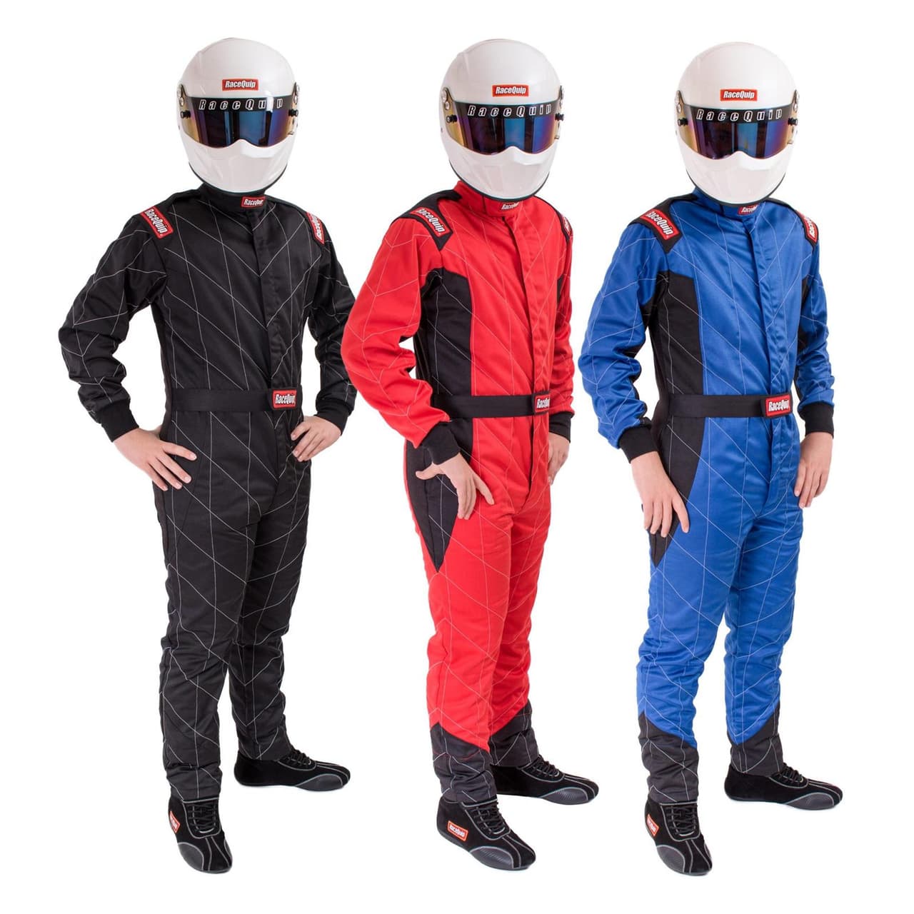 RaceQuip 9160 Series One Piece Chevron-5 Racing Fire Suit, SFI 5