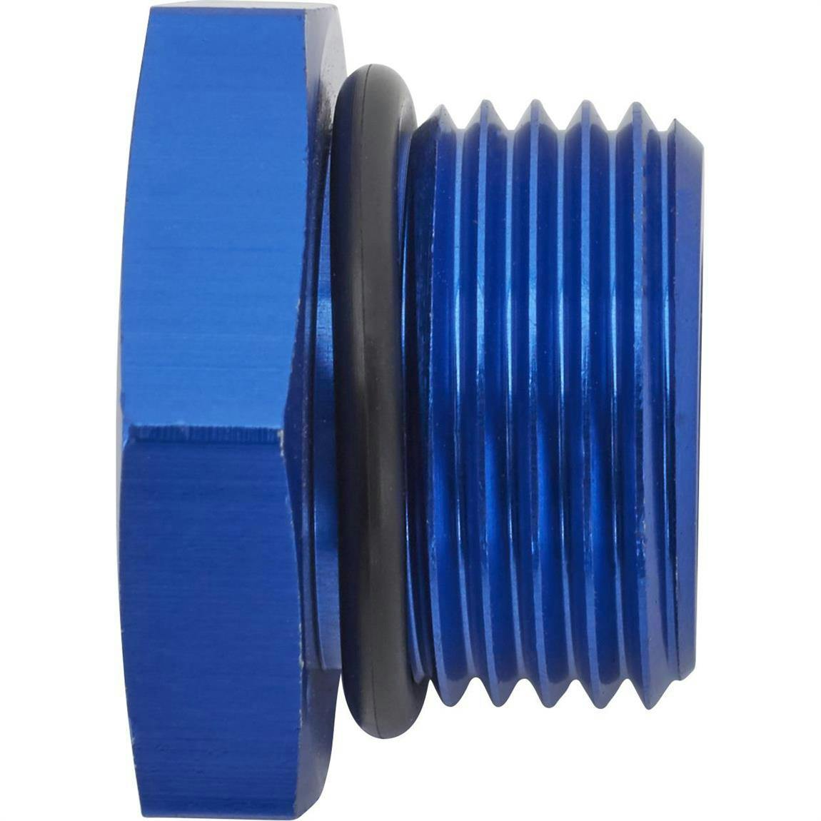 Hex Head -10 AN ORB Plug O-Ring Seal Port Fitting, Blue