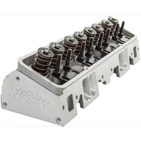 Flo-Tek 102505 Assembled SBC Aluminum Cylinder Heads/Install Kit