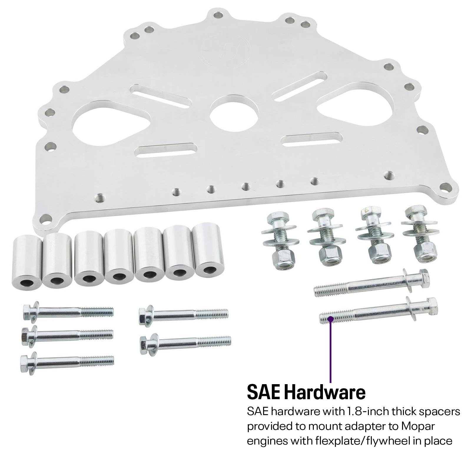 BlockDock™ Mopar Engine Stand Mount Adapter Plate, LA/B/RB/Hemi