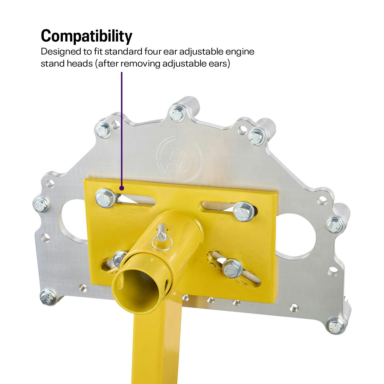 BlockDock™ Mopar Engine Stand Mount Adapter Plate, LA/B/RB/Hemi