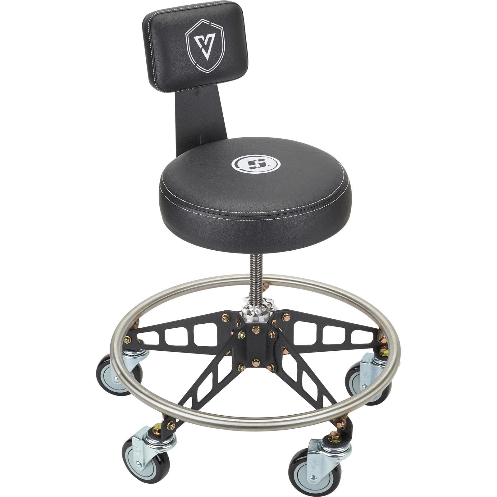 Speedway Motors Vyper Robust Steel Max Rolling Stool W/ Backrest