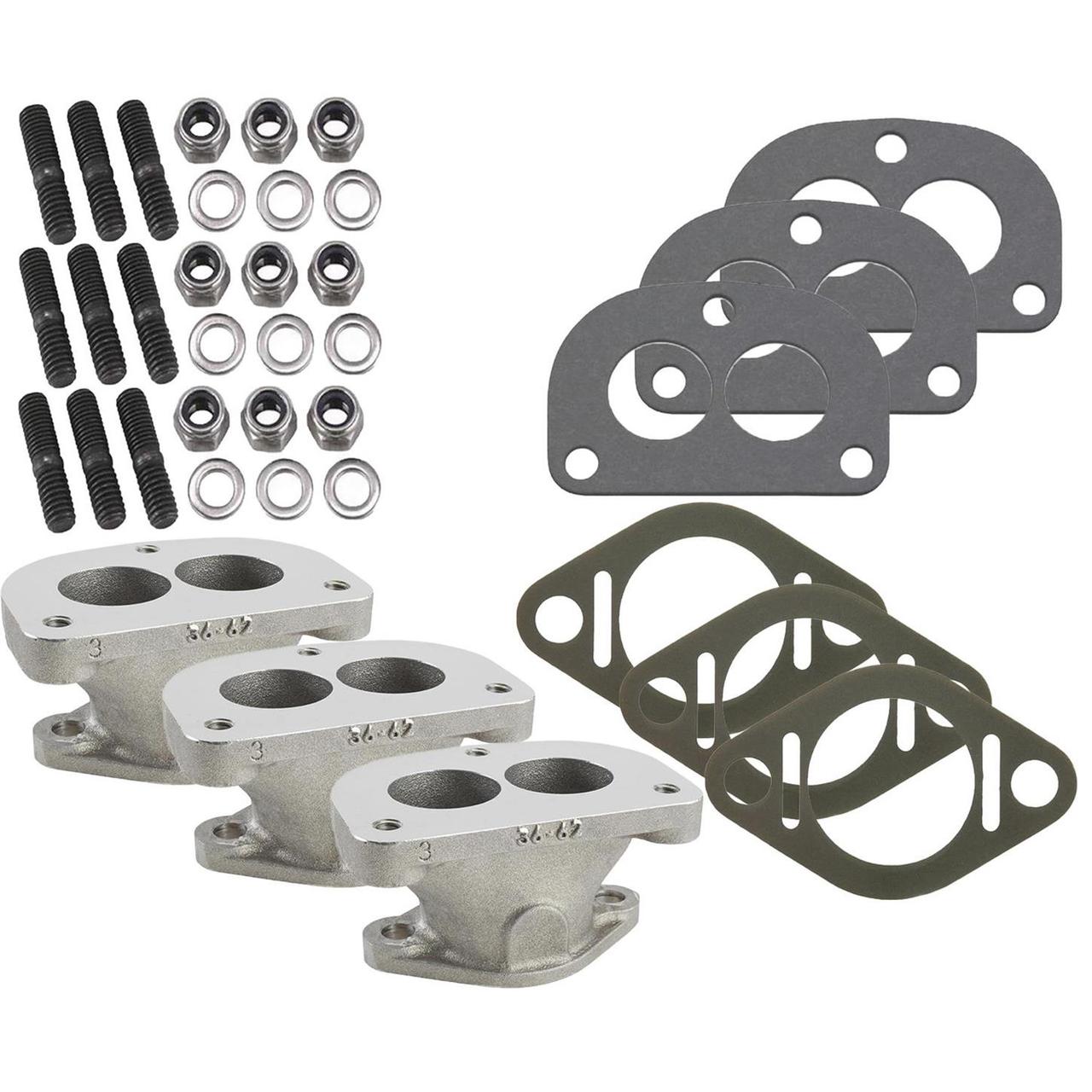 Chevy Inline 6 Carburetor Kit w/Intake, Riser & Fenton Headers