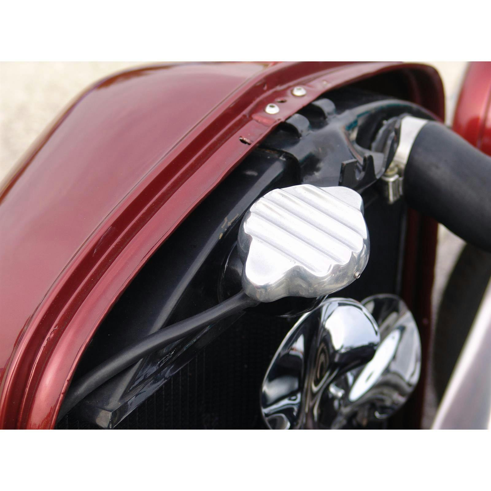 Speedway Finned Aluminum Radiator Cap Cover, 2-3/4 Inch ID