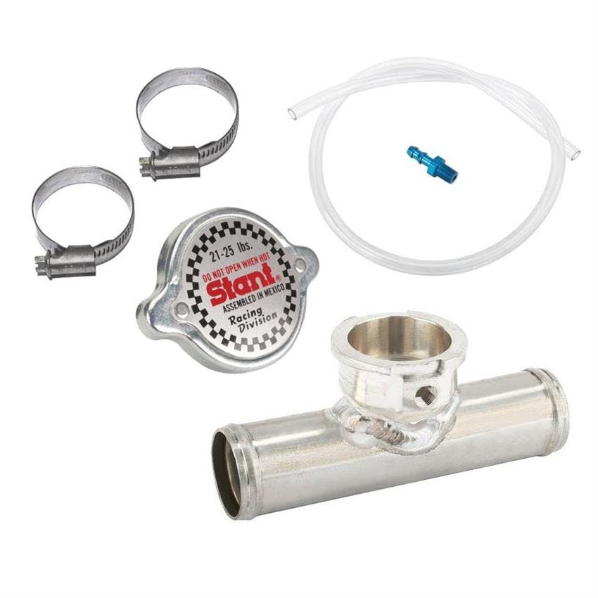 Inline Fabricated Filler Neck, 21-25 lbs. Cap & Overflow Kit