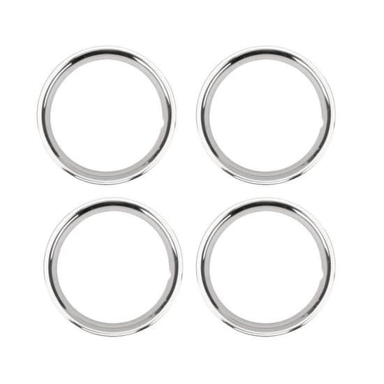 Stainless Steel 15 Inch Wheel Beauty Ring, Smooth, 4-Pack