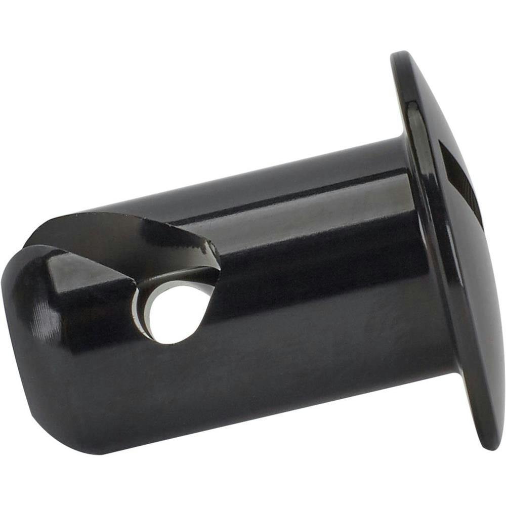 Black Aluminum 1/4 Turn Panel Fasteners, .500 Inch Grip, Pack/10