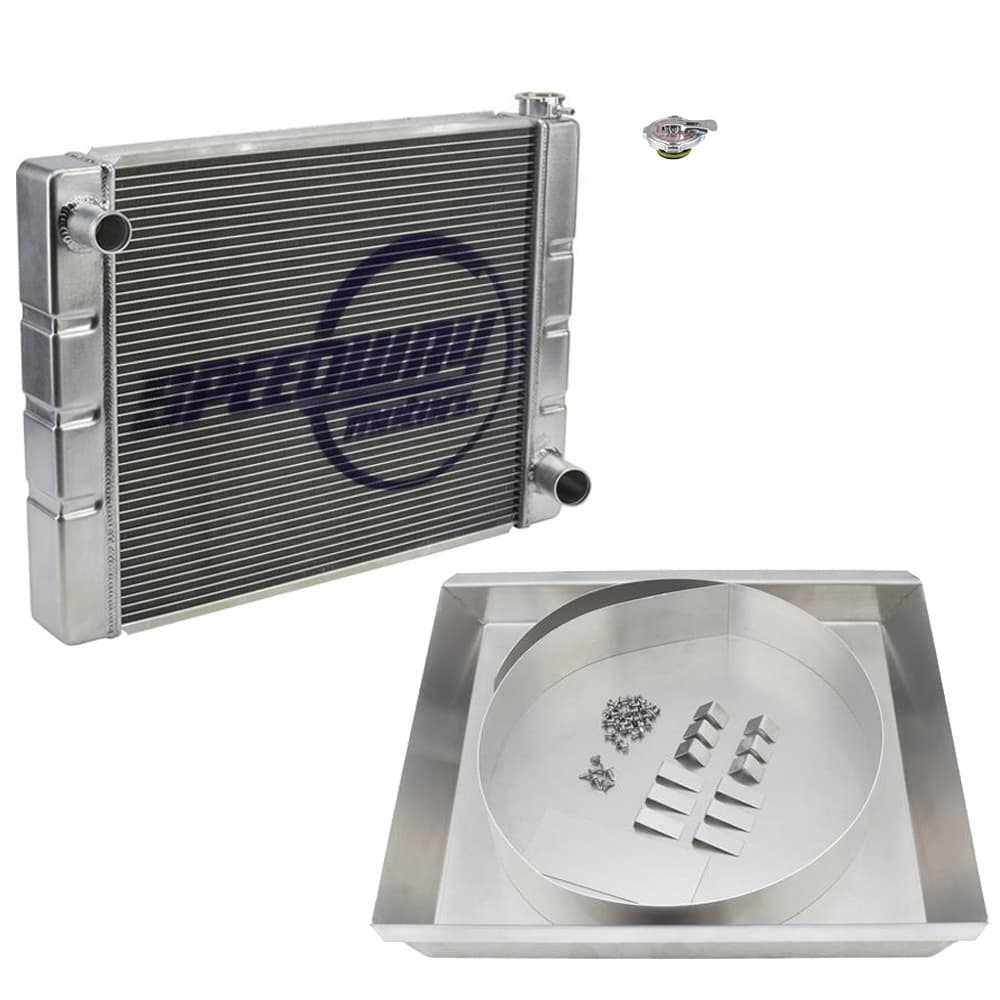 Universal Small Block Chevy Radiator Kit w/Fan Shroud