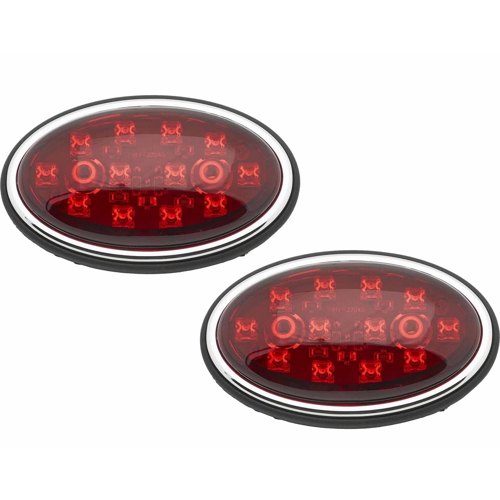 Universal Oval LED Tail Lights, Pair