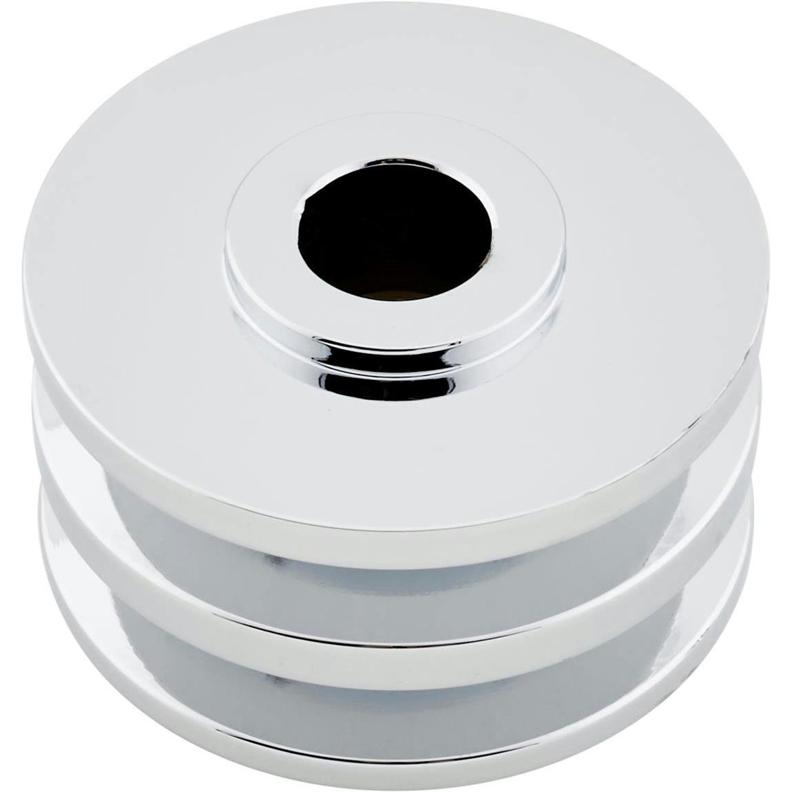 Chrome Dual Groove Alternator Pulley