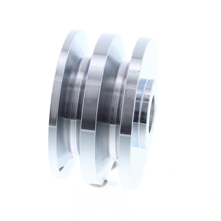 Chrome Dual Groove Alternator Pulley