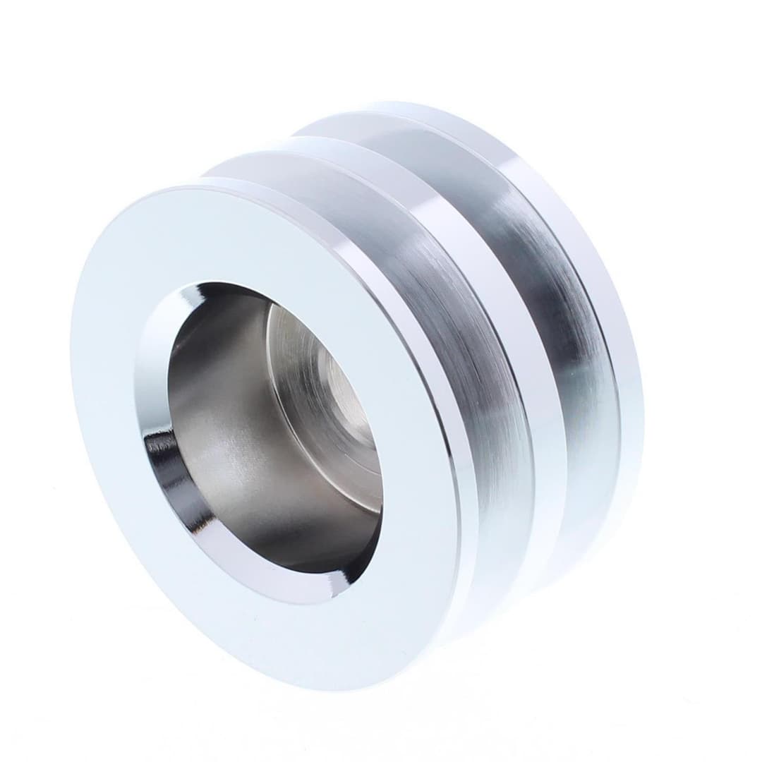 Chrome Dual Groove Alternator Pulley