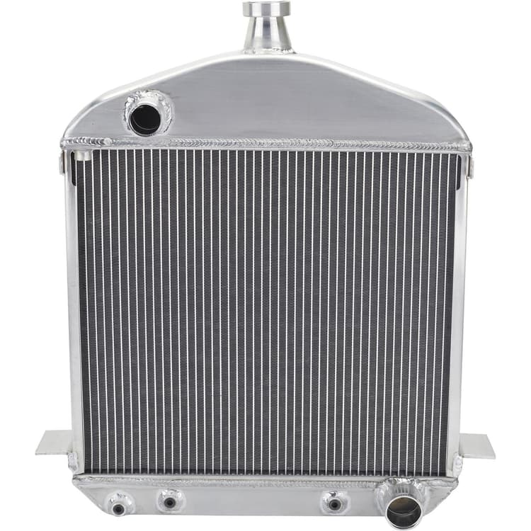 Speedway 1917-1923 T-Bucket Buffed Aluminum Radiator-Chevy Outlets